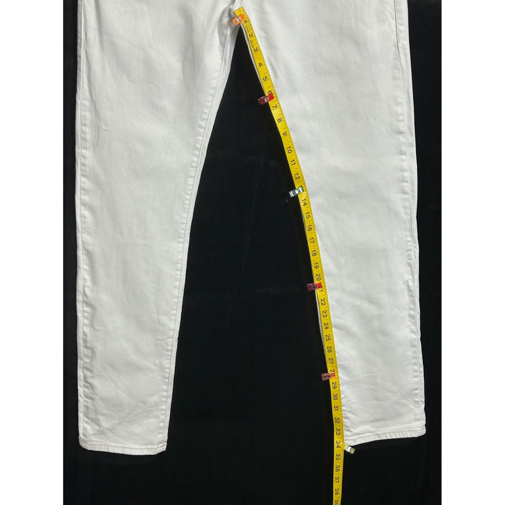 True Religion Rocco Relaxed Skinny Jeans White Renegade SN Mens 33 Stretch Denim - Picture 5 of 15